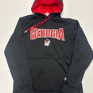 Champion Black and Red Georgia Hoodie
